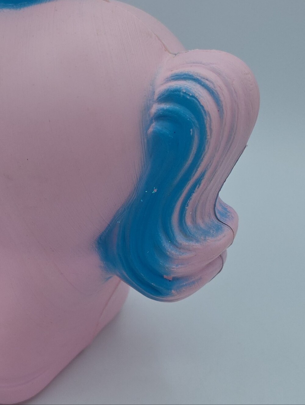 Vintage A‎ J Renzi Corp Pink Carousel Horse Plastic 10" Blow Mold Coin Bank Pony - Picture 7 of 11